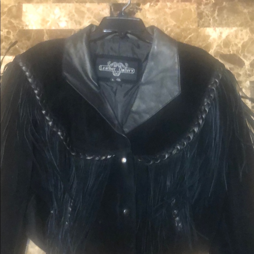 Outer shell genuine leather Western style coat